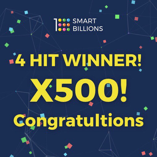 smartbns's tweet photo. few days of @smartbns lottery being online, and we already have a 4Hits winner!
x500 return on a single ticket 
ICO:https://t.co/hCCnXR7vBE https://t.co/HmPIIonZuC