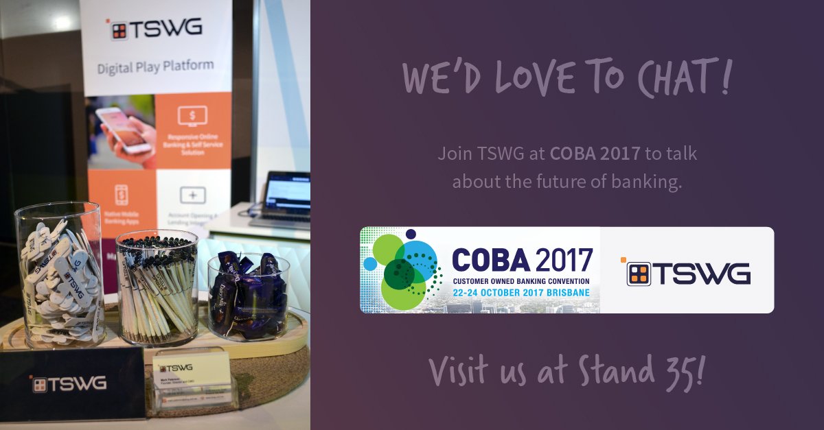 TSWG1's tweet photo. We’re ready for you #COBA2017 attendees - come on down to Stand 35 &amp; see #DigitalPlay in action! We have plenty of giveaways up for grabs! https://t.co/BTaQxNVlqN