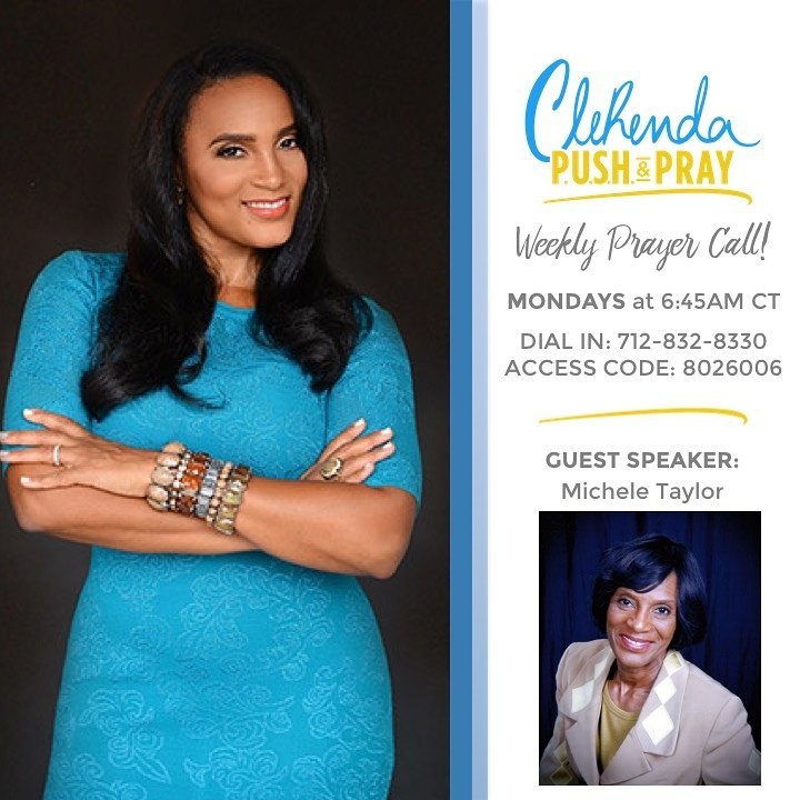 Join me tomorrow for Monday morning prayer with Michele Taylor!🙏