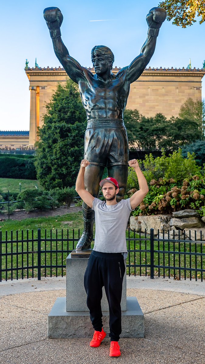 Zedd's tweet photo. I finally have my own statue in Philly. https://t.co/4HlM1JFzkY