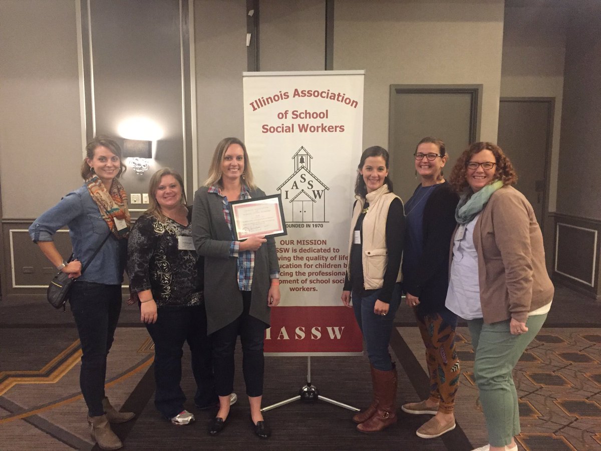 RCS_Director's tweet photo. RCS Social Workers attend the IASSW conference and honor Jenna for being awarded an IASSW grant. https://t.co/SvRC7b04Qu