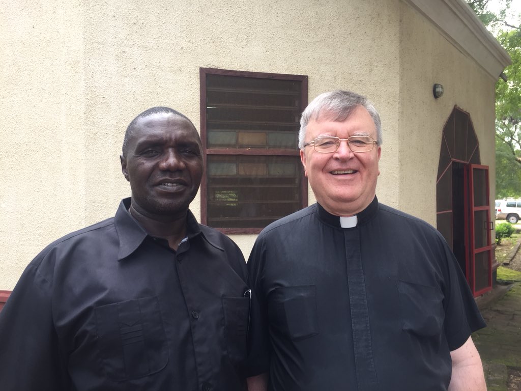 fconmee's tweet photo. With Bishop Kenny and Fr James @sscc striving for peace in Juba on World Mission Sunday, today @MissioUK praying for people of South Sudan. https://t.co/H5ecZUSMED