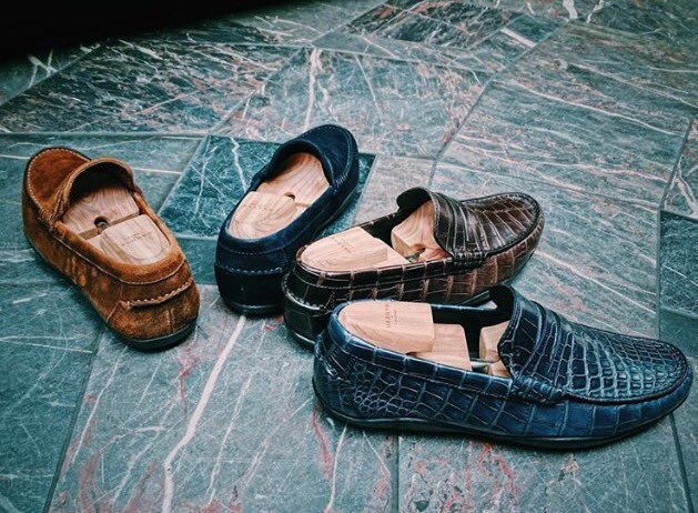 @BurlingtonArcade takes a snap of our Basel penny #loafers in exotic leathers.