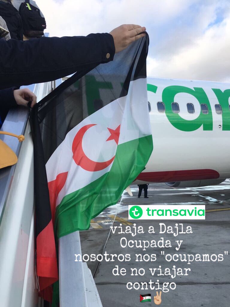 No a los vuelos a Dajla por Transavia. Dajla Ocupado por Marruecos. Dajla de los saharauis. 🇪🇭✌🏼<a href="/transavia/">transavia</a> <a href="/transaviaFR/">Transavia</a> <a href="/transaviafan/">Transavia Fan</a>