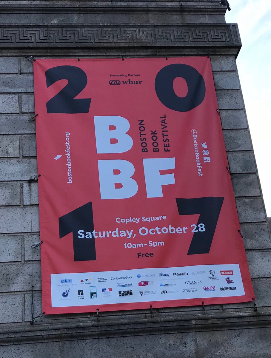 GValjan's tweet photo. That time of year & I’ll be there. @SinCNE @levelbestbooks @ConnieHambley @MargotLivesey @bostonbookfest #BBF17 https://t.co/6kDGIglMmY