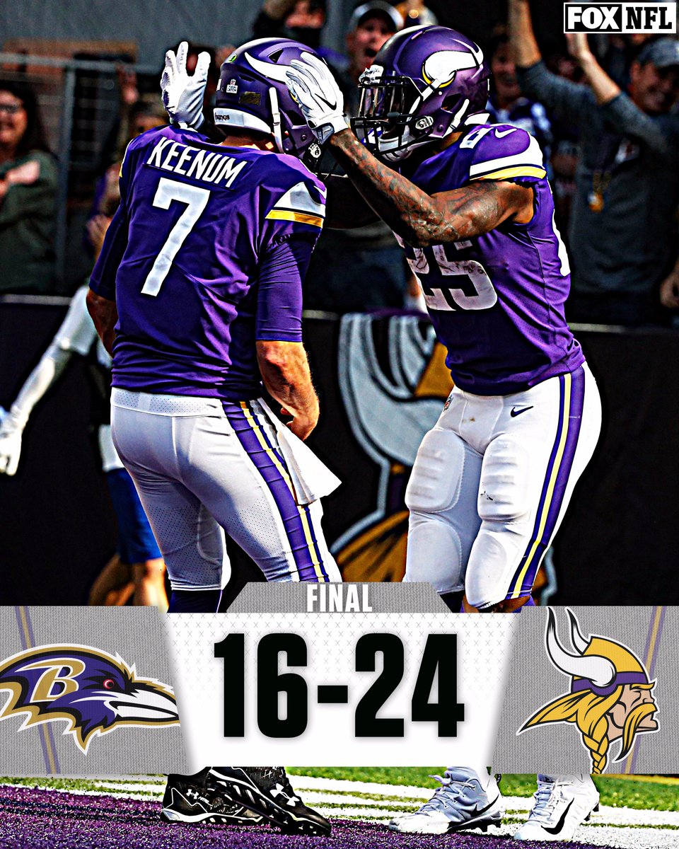 FOXSports's tweet image. #Skol!

RT if the 5-2 Vikings are the best team in the NFC North.