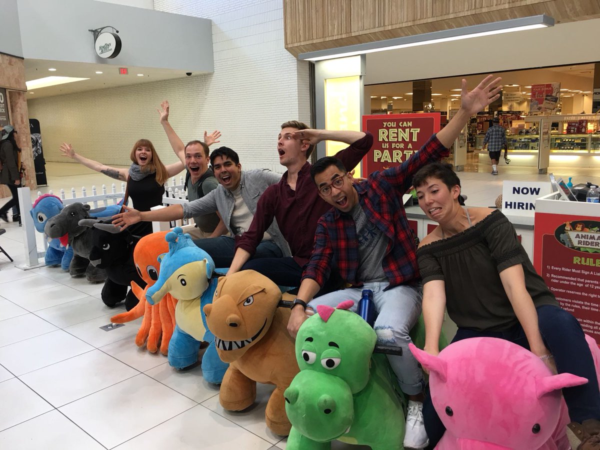 sidenotesf's tweet photo. And of course what better way to celebrate a successful performance than some #sidenotesilliness with a victory lap around the mall.. 🏁🐙🐂🐖🐊 https://t.co/IfkWhxo8KA