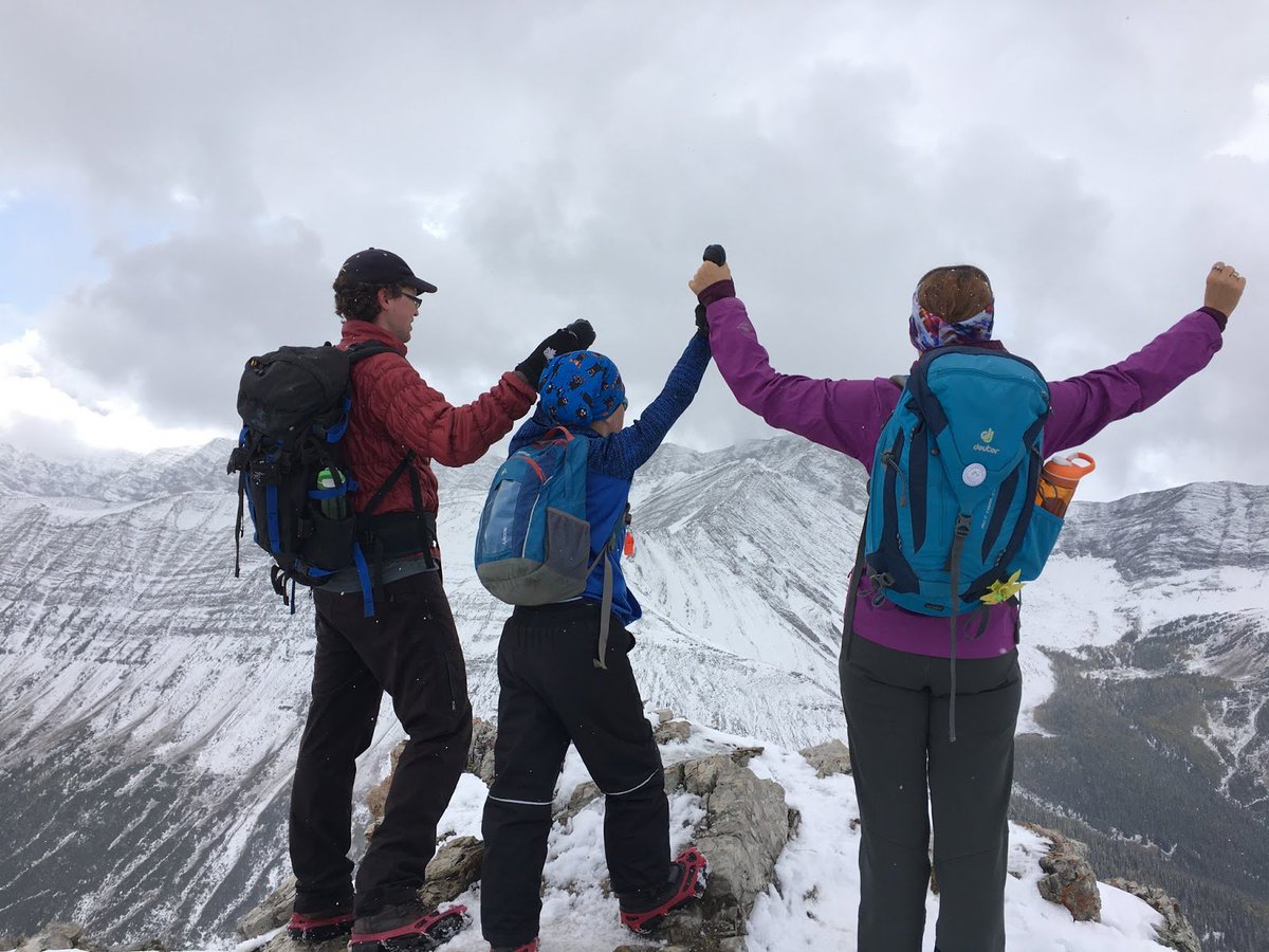 Read about first summits, and get some great tips on safely climbing snowy mountains with kids: goo.gl/uZfiwg #ABparks