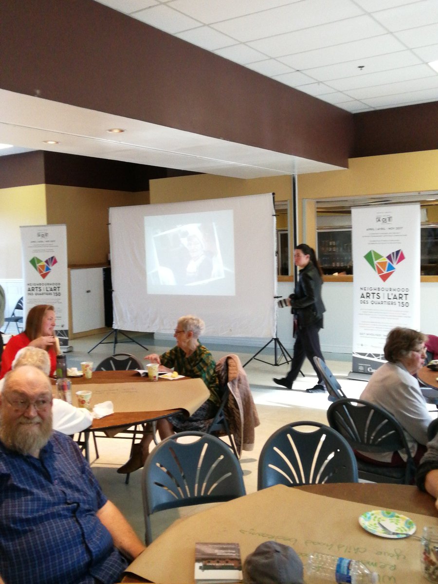 Orleans Legion book launch for neighbourhood arts 150 project by Brenda Dunn #artinjest #150artsottawa #canada150 #ontario150