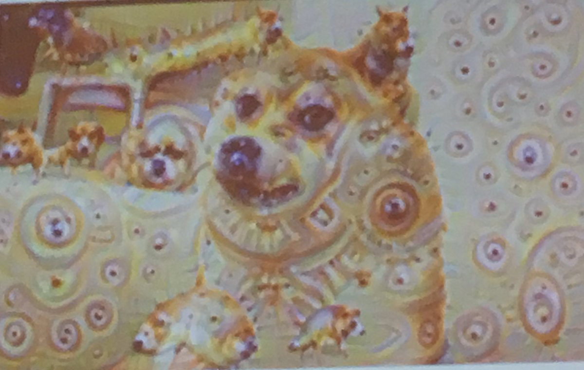 DataSciDaily's tweet photo. Data Science is art! Look at what we can create out of a doggo: more doggos! πΆ @deb_ray #IDEAS17 https://t.co/ZJHuDQFxxp