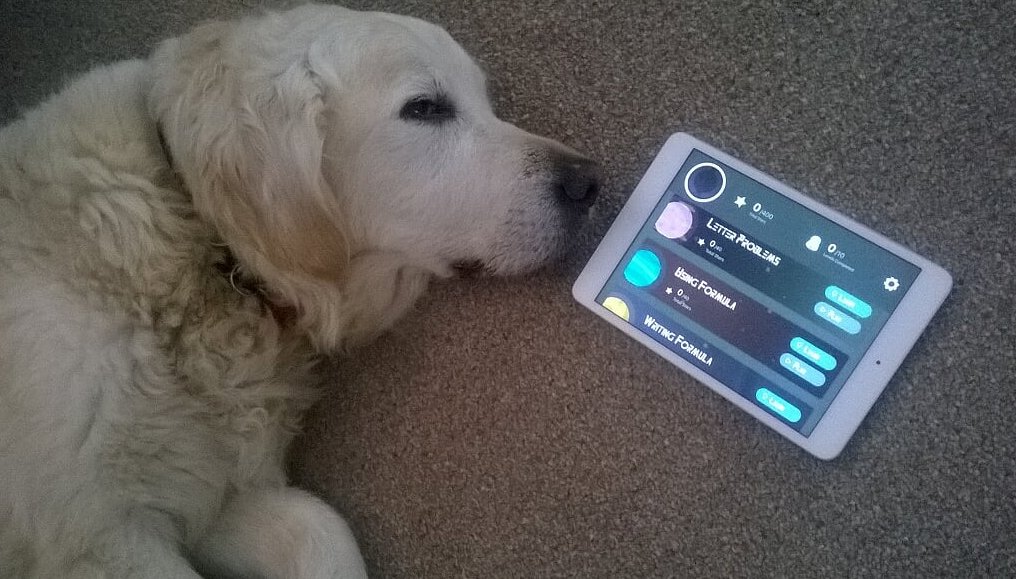 MrLsMathsApps's tweet photo. #handmadehour You can lead a dog to an app... but it might not learn maths #AstroAlgebra #dogmaths https://t.co/ojEroc1c5D