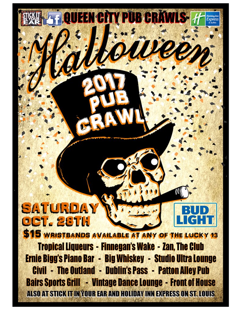 Vintagedowntown's tweet photo. Halloween Pub Crawl is almost here!! Make sure you reserve your tables for bottle service quick while they last!! https://t.co/txZFLTzVCc