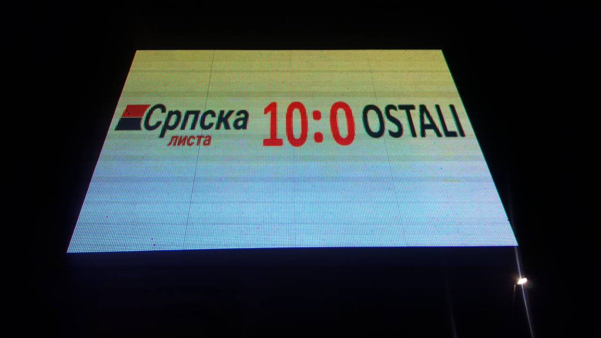 markodjuric's tweet photo. Победа! 10:0 #SrpskaLista #KiM #Srbija 🇷🇸🇷🇸🇷🇸 https://t.co/H43P5ihk64