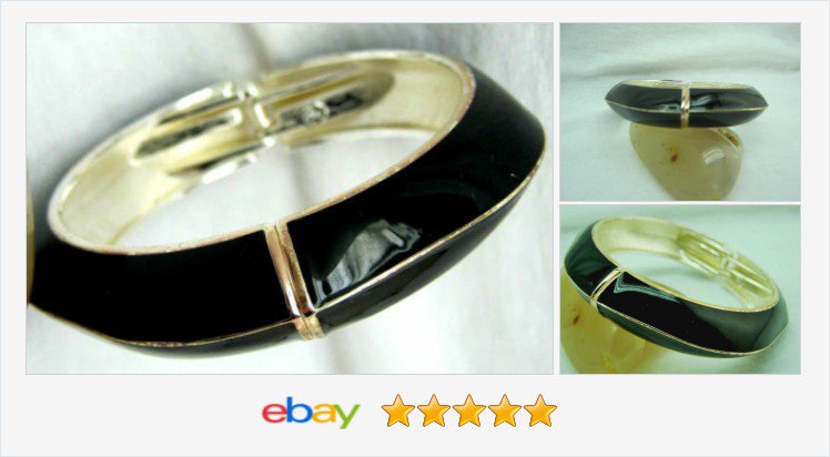_VINTAGEJEWELRY's tweet photo. PREMIER DESIGNS Bracelet Enamel Black Silvertone Vintage Quirky Hipster Retro | eBay #clamper #premierdesign https://t.co/aA7ac5ENNF https://t.co/jhbYQ39FKl
