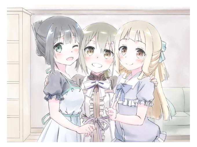 三話はにちじょう回でしたね・・・

3人の中で銀ちゃんが一番ちっちゃいのがよい 

 #yuyuyu 