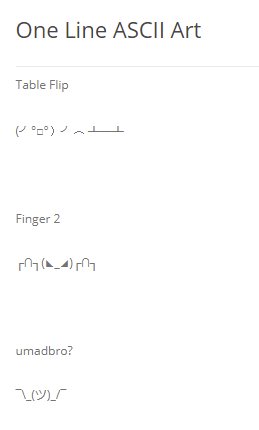 Olafur Waage On Twitter Number 1 These Are Not Ascii Number 2 The Ones Listed Express Exactly What I Feel About These Things Being Called Ascii Asciiart Https T Co 6jisop3hha Twitter