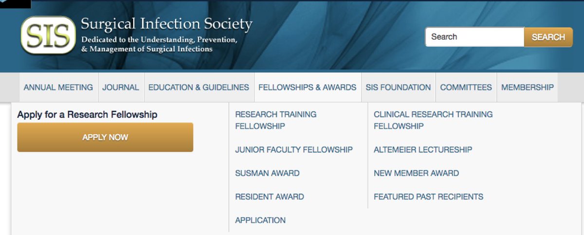 Check out SIS opportunities for funding young investigators sisna.org #ACSCC17 <a href="/SurgInfxSoc/">Surgical Infection Society</a>