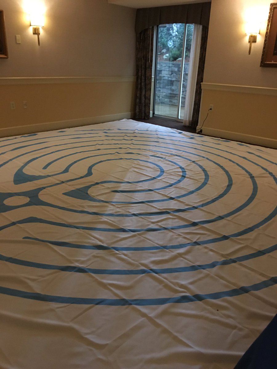 Bookworm930's tweet photo. NELA2017 Mindful Librarian: Making it personal #Labyrinth #SetAnIntention https://t.co/usHrg8sn1i