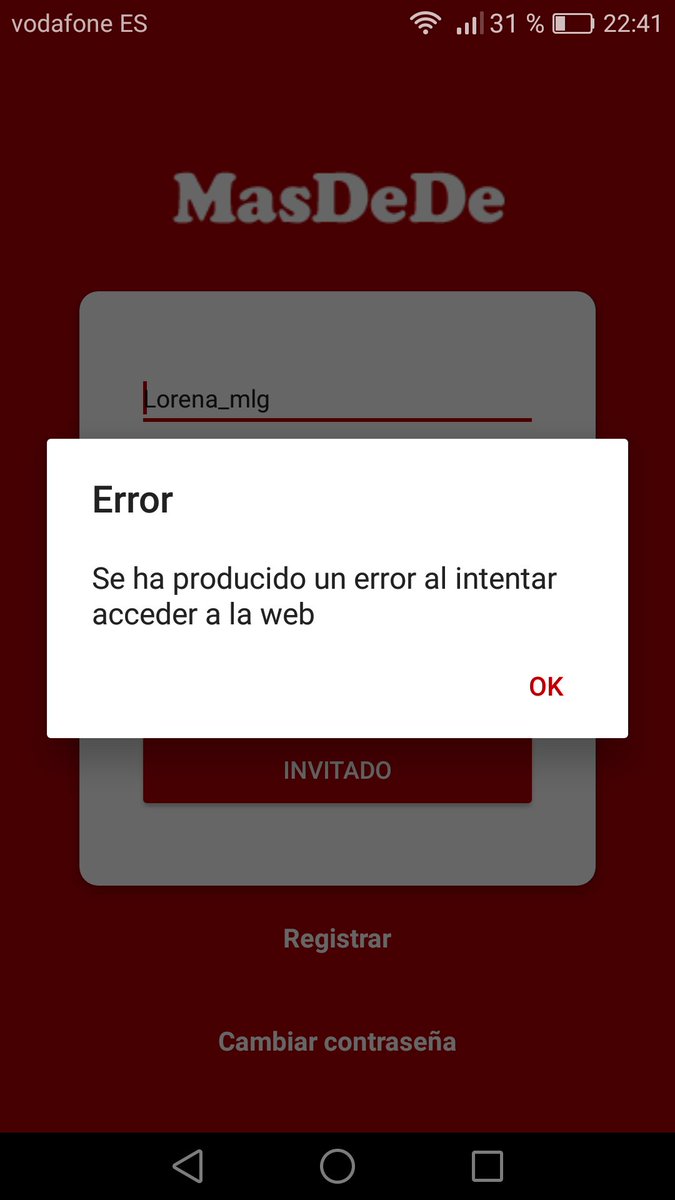 Lorena_mlg's tweet photo. @Plusdedecom @AndreeaRivas Esto me sale al intentar entrar https://t.co/g8Z9XEQdLW