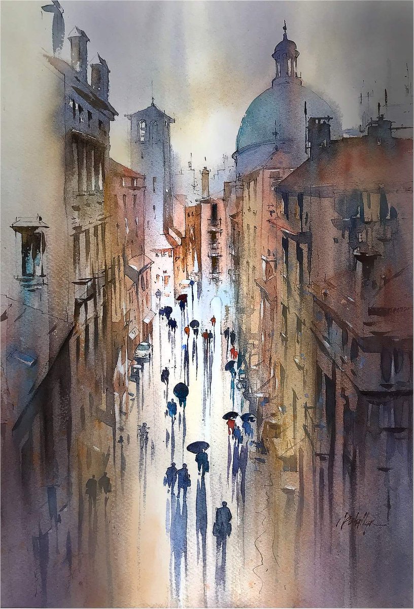 TheNewPainting's tweet photo. 🎨 Rainy Day - Vicenza, 16 Oct 2017

👨‍🎨 Thomas W Schaller (L.A, CA) @twschaller is a American Watercolor artist.
 
🌐 https://t.co/KDMl1MRseI https://t.co/2w0DAihLW1