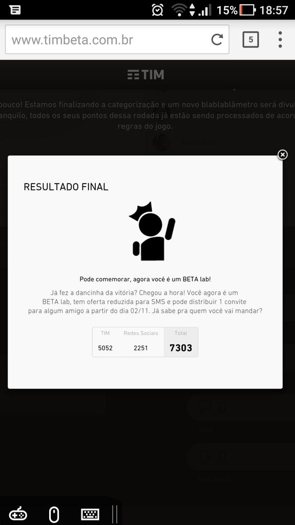 #BetaQuerLab

Agradecer a essa galera sensacional pelo resultado.