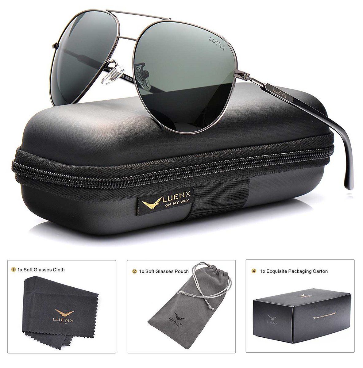 GR8ProWorkshop's tweet photo. 76% discount #LUENX #sunglassess #sale LUENX Men Aviator Sunglasses Polarized Women - UV 400 with case 60MM https://t.co/jRoUOEyNhN https://t.co/SWtLbOHOXA
