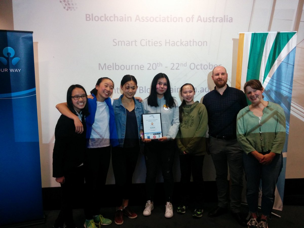 Ivan_Carlisle's tweet photo. A big shout out to @BlockchainLG for all their help and support of @MGGS_SouthYarra at the #smartcitieshack thanks Adam and Mur https://t.co/17AgpJt2PK