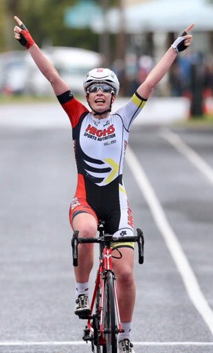 RochelleGilmore's tweet photo. BOOM! @RubyR_G WINS the final stage of Tour of Gippsland! I couldn't be more proud! Sensational! Congrats Team!  #TOG17 #NRS17 #Impressive https://t.co/uwLOr4l8mi