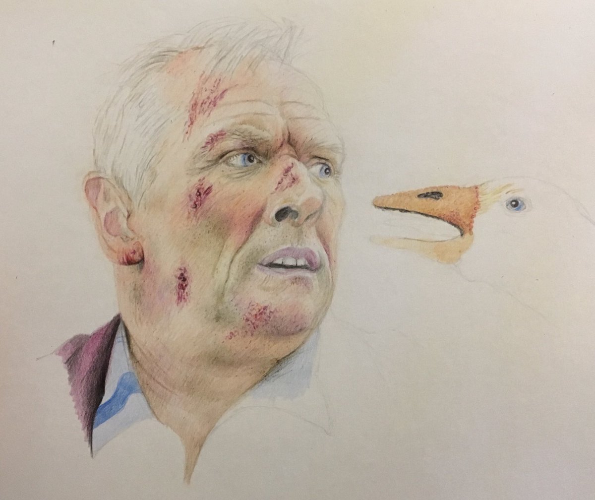 studio22artz's tweet photo. Greg - works in progress. #mandown #gregdavies #taskmaster #drawing https://t.co/yXlWuvEkyi
