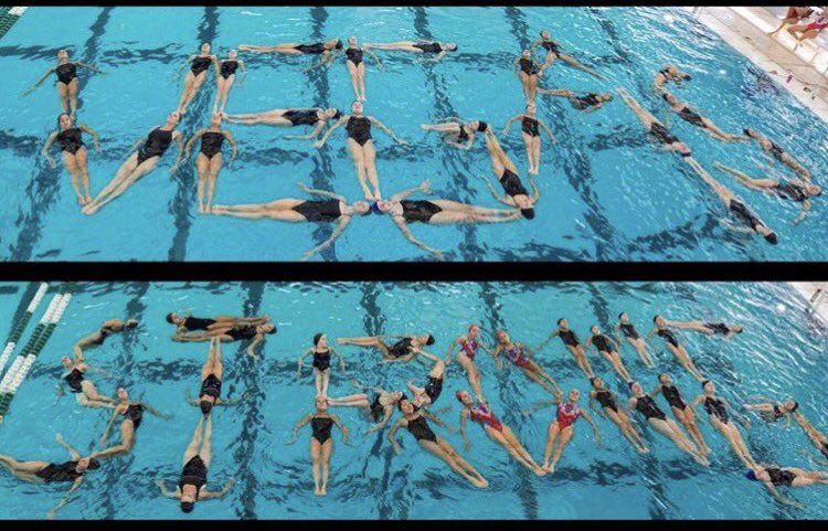 Synchros come together to pay tribute to those affected by October 1st. #VegasStrong #lasvegas #community