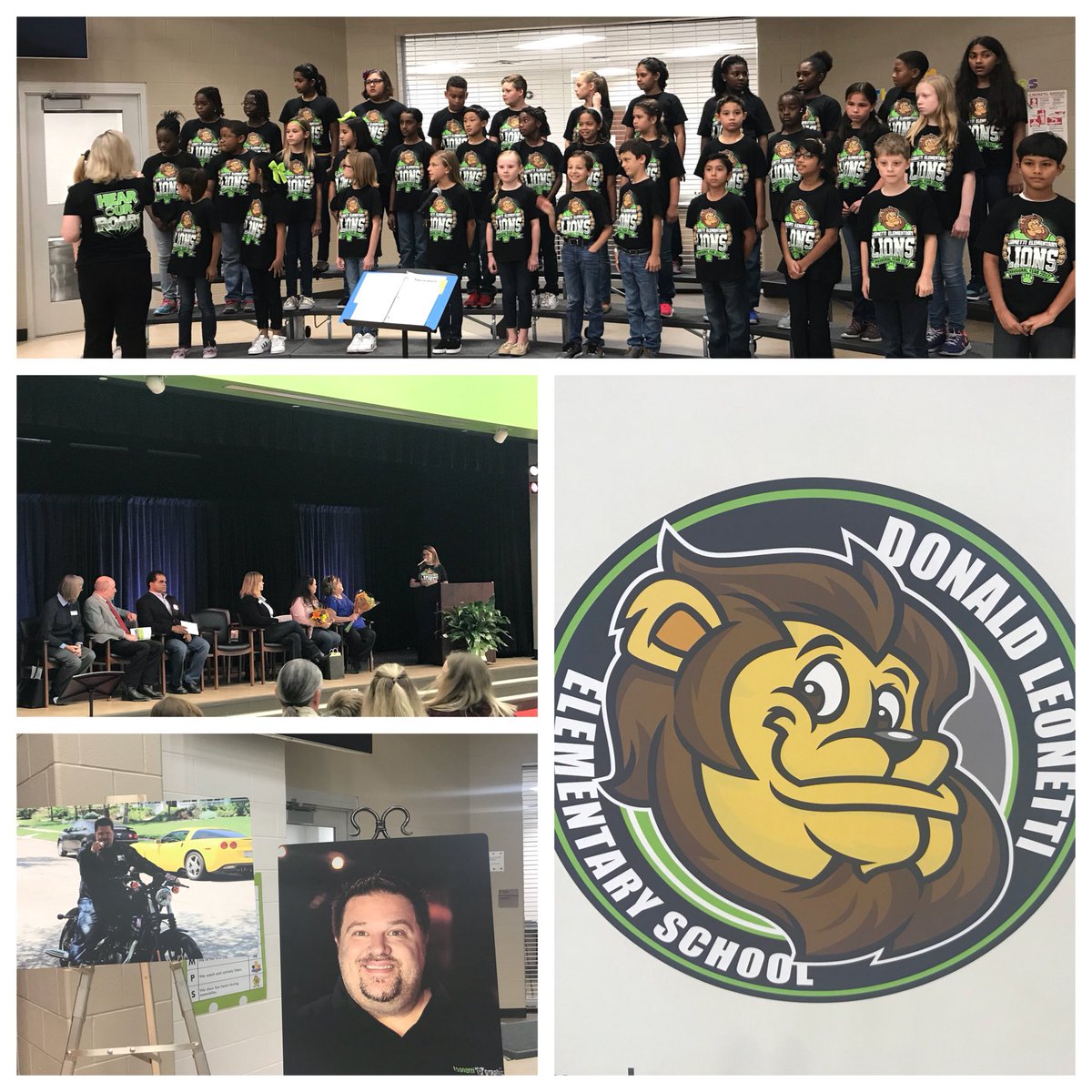FortBendISD's tweet photo. Many memories of Donald Leonetti shared today during school dedication ceremony.  More memories to be made! @DLE_Lions https://t.co/Qd7VCGYERB