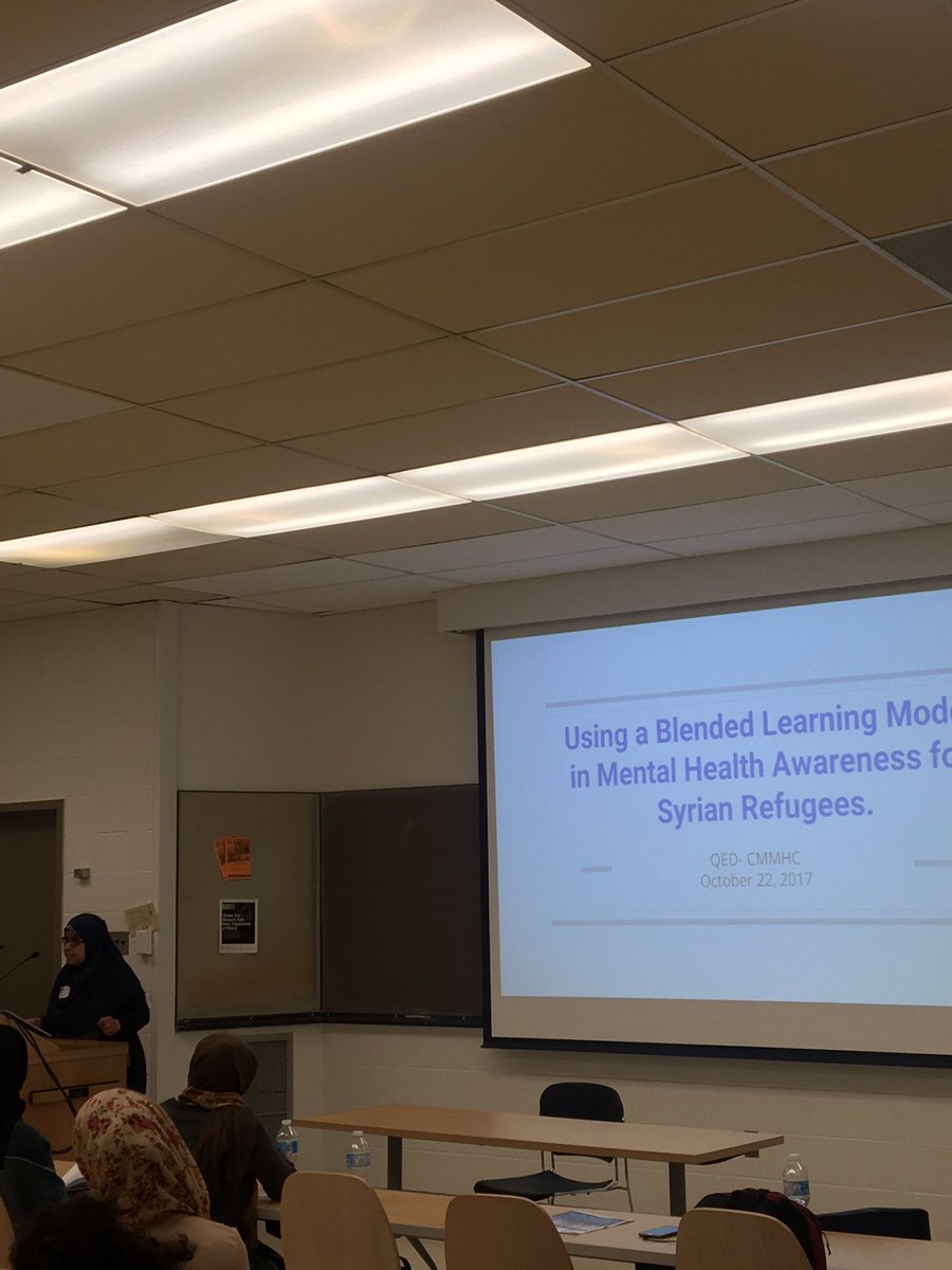 CMMHC's tweet photo. Now we are hearing from Nermeen AbdelBary from Al-Qazzaz Foundation for Education and Development (QED) in our Oral Presentations #CMMHC2017 https://t.co/z63tr7s5nY
