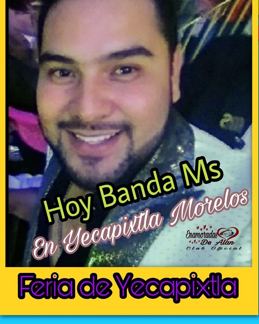 Michell71740368's tweet photo. 22 de Octubre 
@Banda_Ms
En Yecapixtla Morelos 
@EnamoradasdAlan
@Alan_Ms11
@AndresBandaMs
@karlitaaranda
@guadalupmg
@CarlosCholle https://t.co/ZDnMTFBQBu