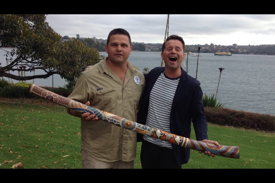 Didgerid0's tweet photo. Morning show with Steve Jacobs at @RBGSydney #community #aboriginal #didgeridoo #culture #HeritageNow https://t.co/d4h9WEBhoZ