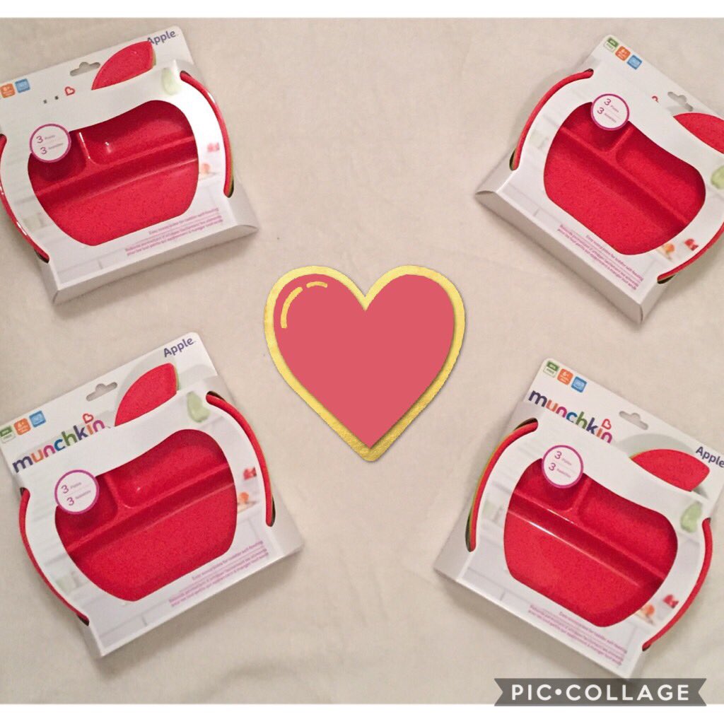 MommyConnectLED's tweet image. A favourite among families are these apple plates from @MunchkinCanada - sent home with Mom &amp;amp; Tots in fall classes! #MCMunchkin