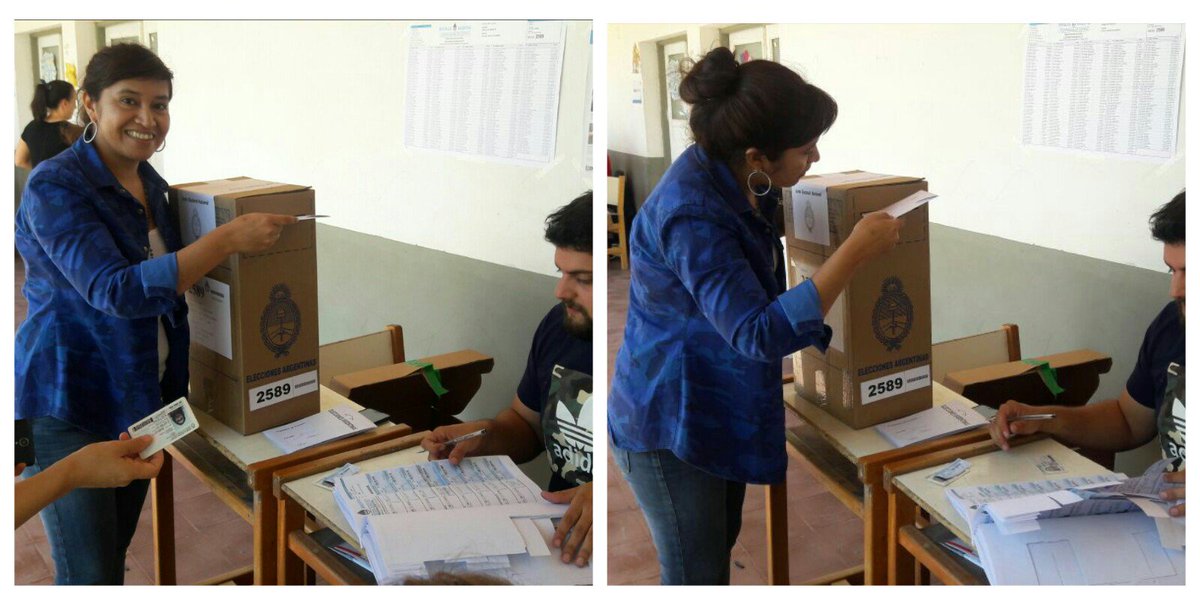 Esta tarde emiti mi voto en la E.E.P N°255 "Felipe Boero", Mesa N° 2689, de la localidad de J.J Castelli.
<a href="/FCHMMOficial/">FCHMM Oficial</a> <a href="/domingopeppo/">Domingo Peppo</a>