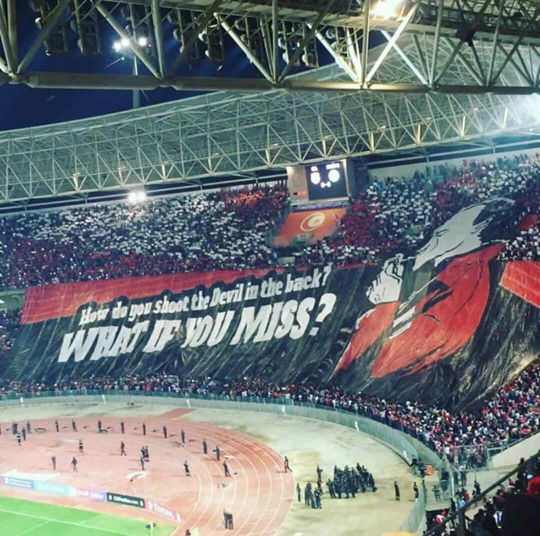 TeamCA_Officiel's tweet photo. #CAFCC #CASSU
UN TEL PUBLIC MÉRITE BIEN PLUS QUE CETTE MERDIQUE PRESTATION 👎
#CurvaNordTunis95 🇦🇹🔥
#ClubAfricain #TeamCA 🔴⚪💯 https://t.co/YrrGoMyaNb