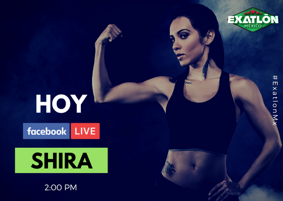 ExatlonMx's tweet photo. ¡No se pierdan a las 2:00 PM la transmisión en vivo desde Facebook con @shiracasar! 💪

#ExatlonMx https://t.co/Ew4XcyQHfa