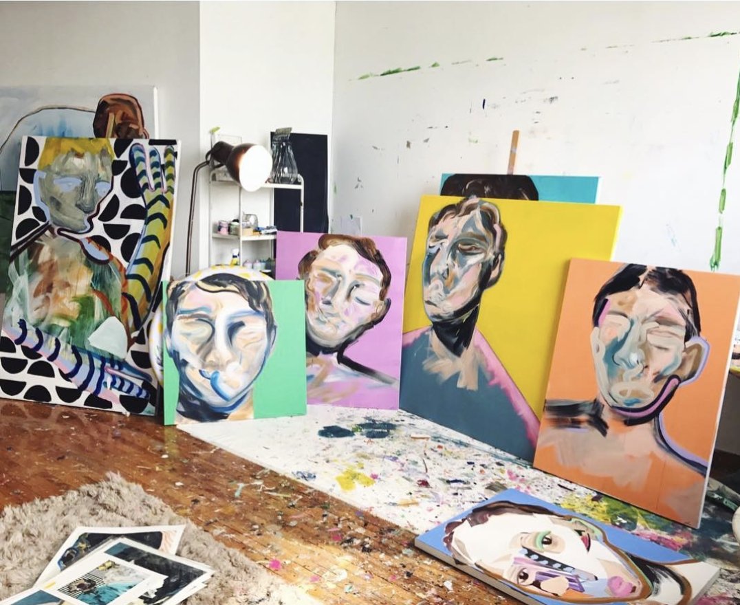 SaatchiArt's tweet photo. Isn't it amazing to be able to see into an artist's sacred space where the magic happens? https://t.co/6K1rbOGNM1 https://t.co/YVhK9cTN9I