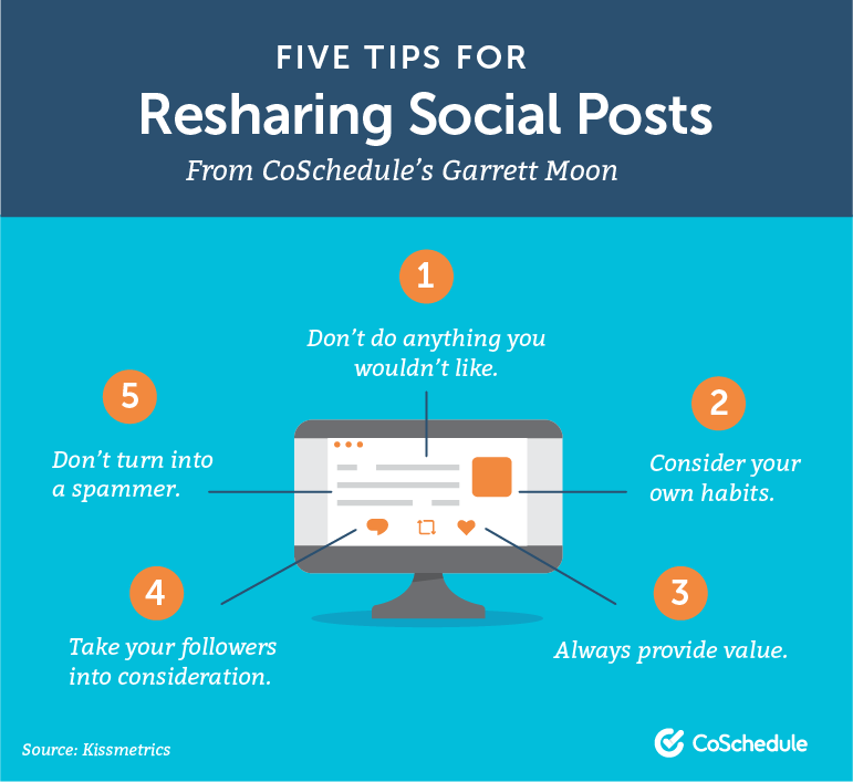 ContentHackers's tweet photo. How to share a post on social media multiple times without annoying your audience. 📣 https://t.co/Kfe7nsuhUO https://t.co/0l02sjoIZ9