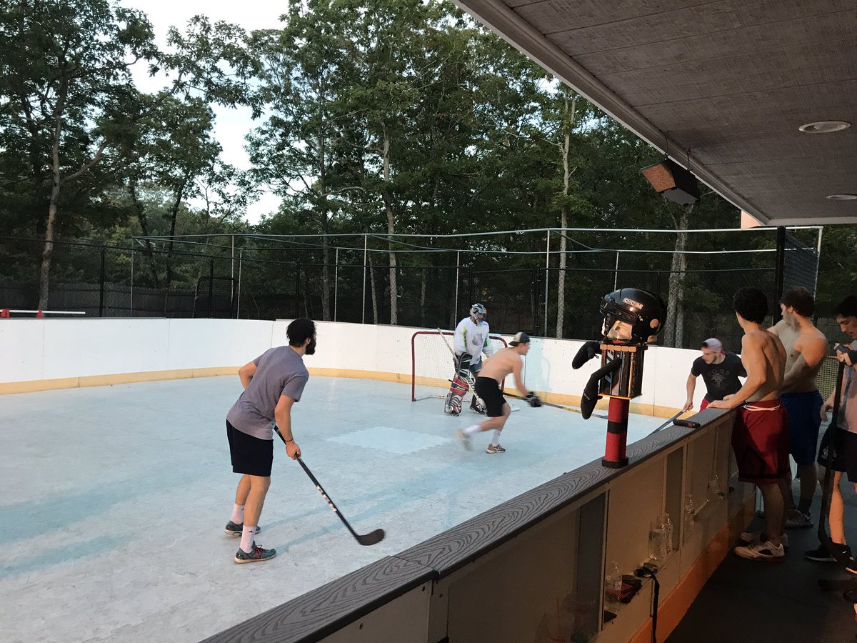 TACapeCod's tweet image. Seahawks jr team in day off engage in street Hockey game on day off. Team bonding at its best