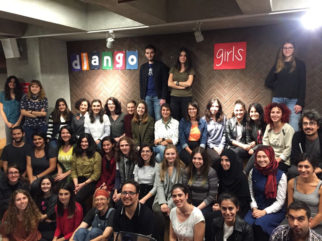 gvanrossum's tweet photo. From a recent DjangoGirls event in Istanbul! (Organized by a friend, I wasn't there, but these happy folks were.) https://t.co/dKnVO4WFqd