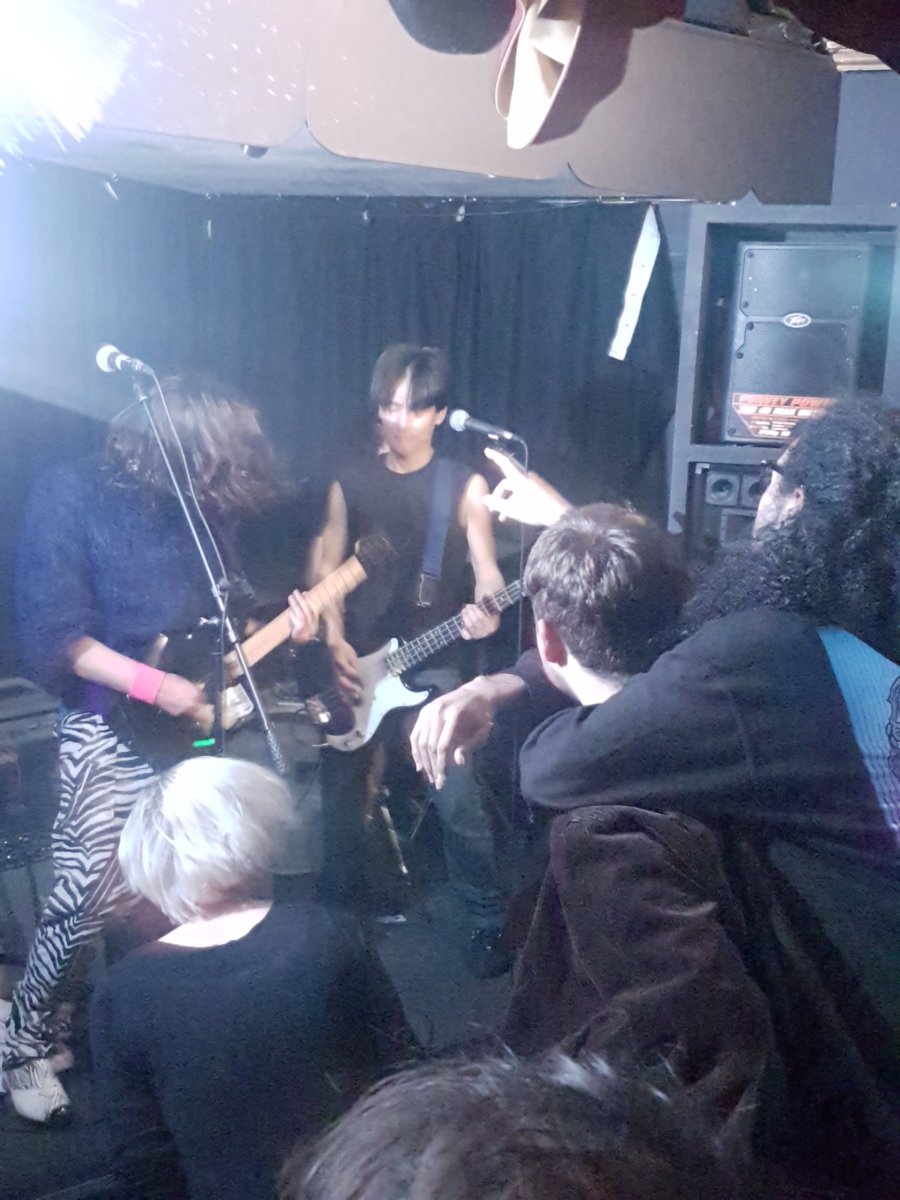 Wild finish to today's <a href="/stokeymusicfest/">Stokey Music Fest</a> at <a href="/MascaraBar/">Mascara Bar</a>. The guy piggy-backing injured but couldn't resist <a href="/medusaworld/">Medusa</a>. They #rock! #music
