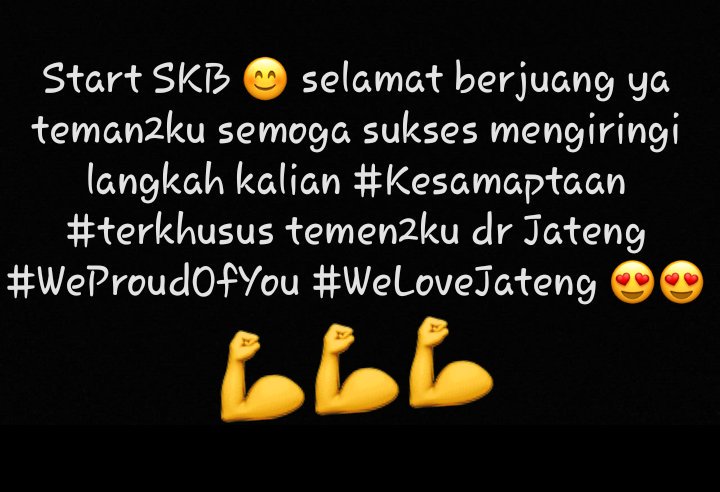 amelajaya's tweet photo. Manfaatkan kesempatan dg sebaik2nya 😊 Kangen kalian 😊

@kemenkumham2017 @kemenkumhamjtg @Kemenkumham_RI https://t.co/BFCd3tXSCs