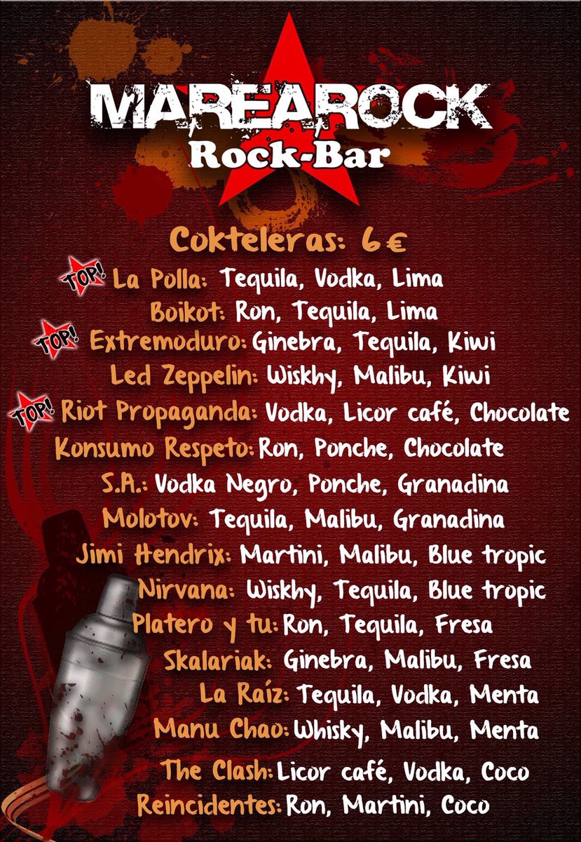 MarearockBar's tweet photo. @Nega_Maiz y los chupitos para el postre.... https://t.co/NU7ii0q5HF
