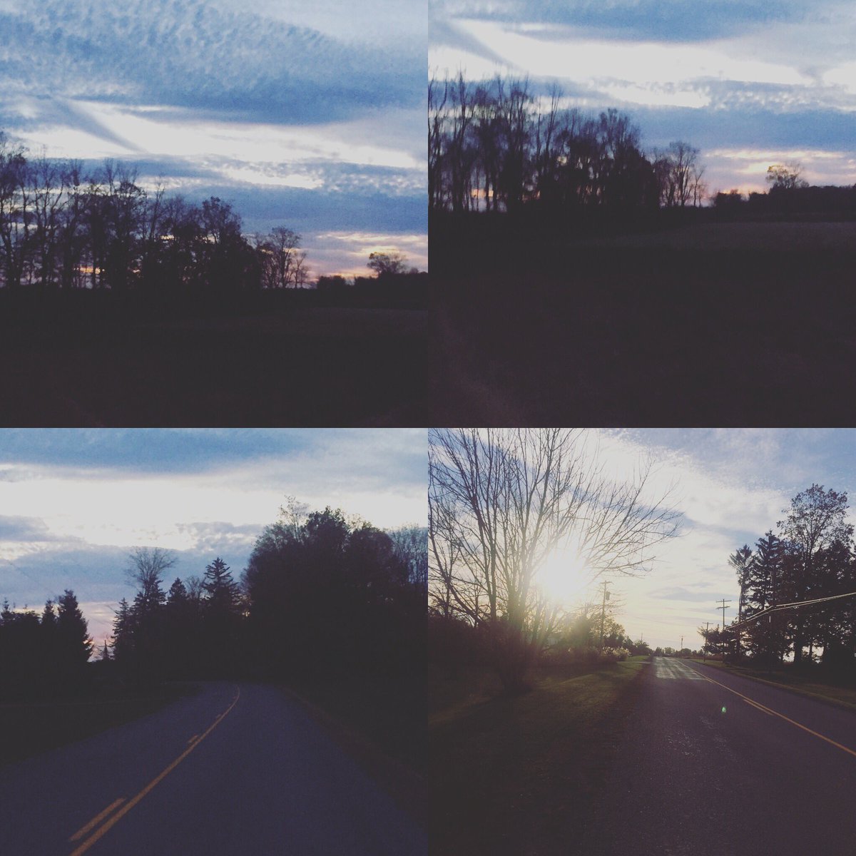 MrsAmandaLCook's tweet photo. A great sunset and sky to wind down a perfectly warm fall weekend #fallisawesome #winteriscoming https://t.co/SFL1WS0ndW