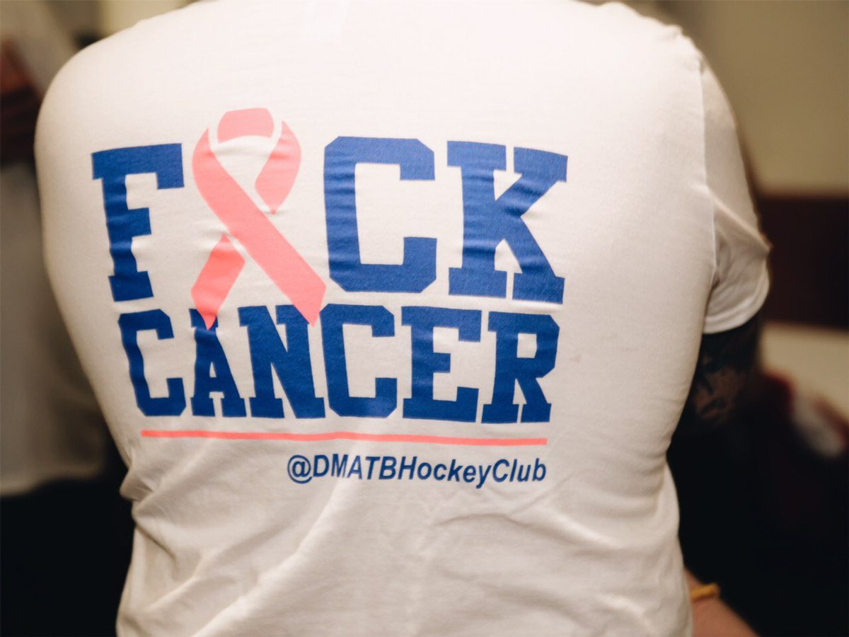 DMATBHockeyClub's tweet photo. We are family. Together DMATB HC lifts one another up, celebrates the best of moments, and defends one another no matter what. #FuckCancer 🚗 https://t.co/k3oO29omuf
