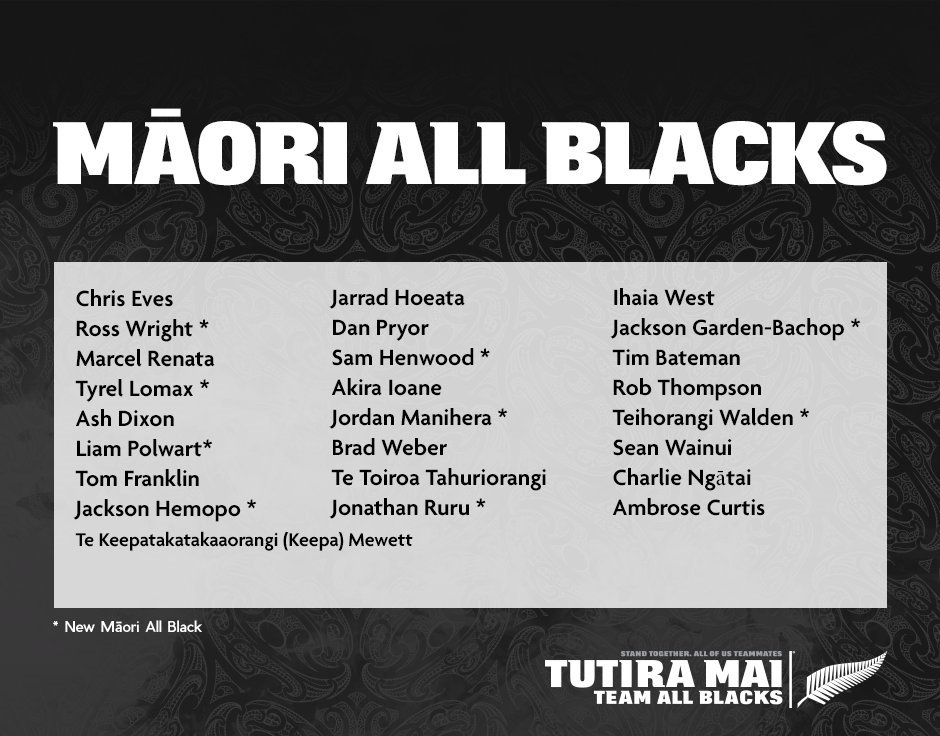 AlsoTech's tweet photo. THE SQUAD HAS BEEN NAMED!. The Maori All Blacks squad of 2017 for the Northern Tour has been named. Here are the team. https://t.co/dSd3otWmme