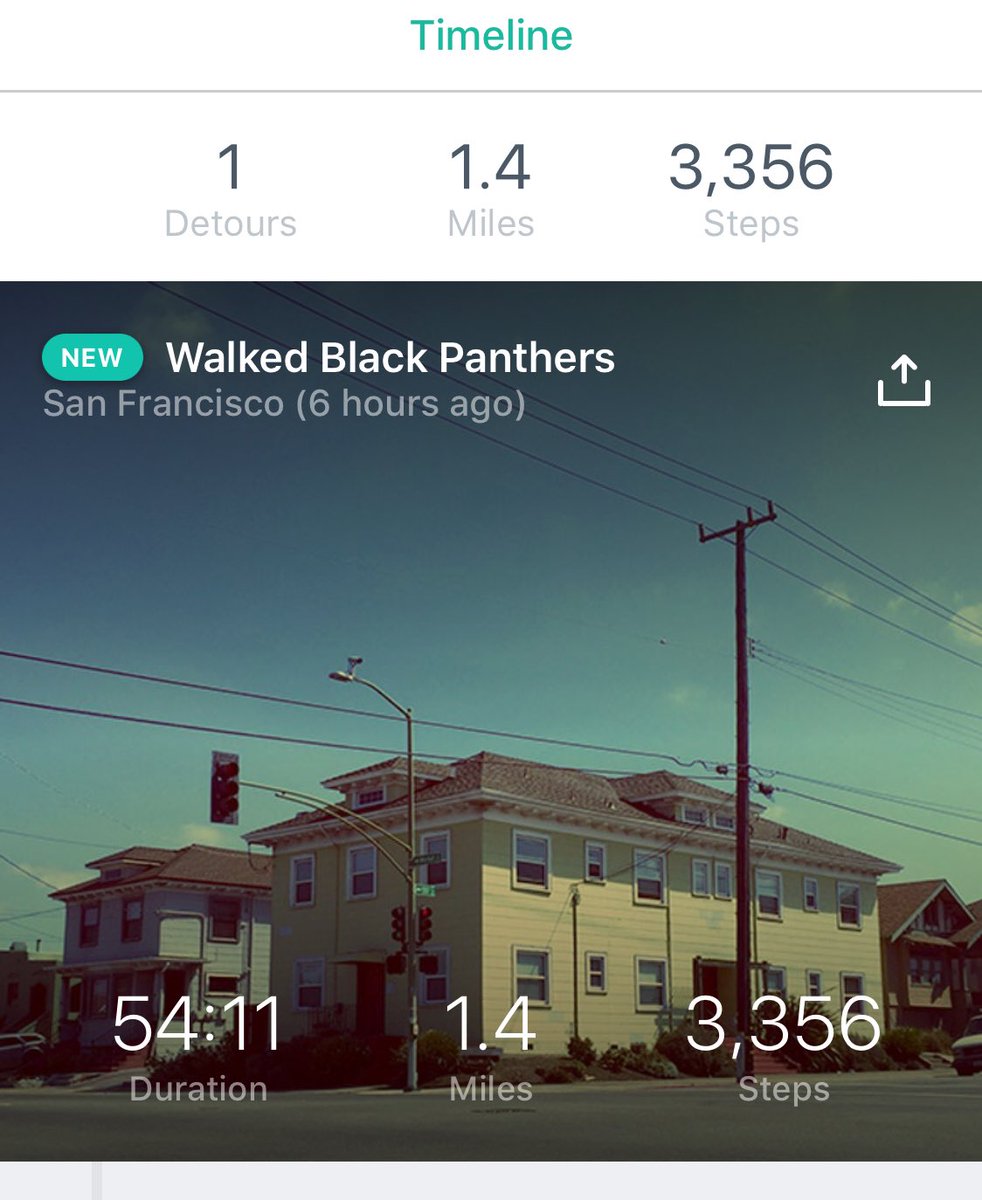 Did <a href="/Detour/">Detour</a> audio guide for the Black Panthers today. Such a cool concept! I appreciate how it connects to all five senses during the tour.