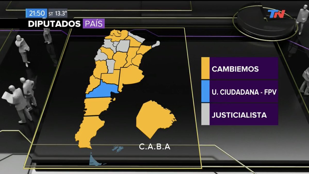 ÚLTIMO. Cambiemos se consolida La primer fuerza a nivel nación. Este es el mapa político hasta ahora.